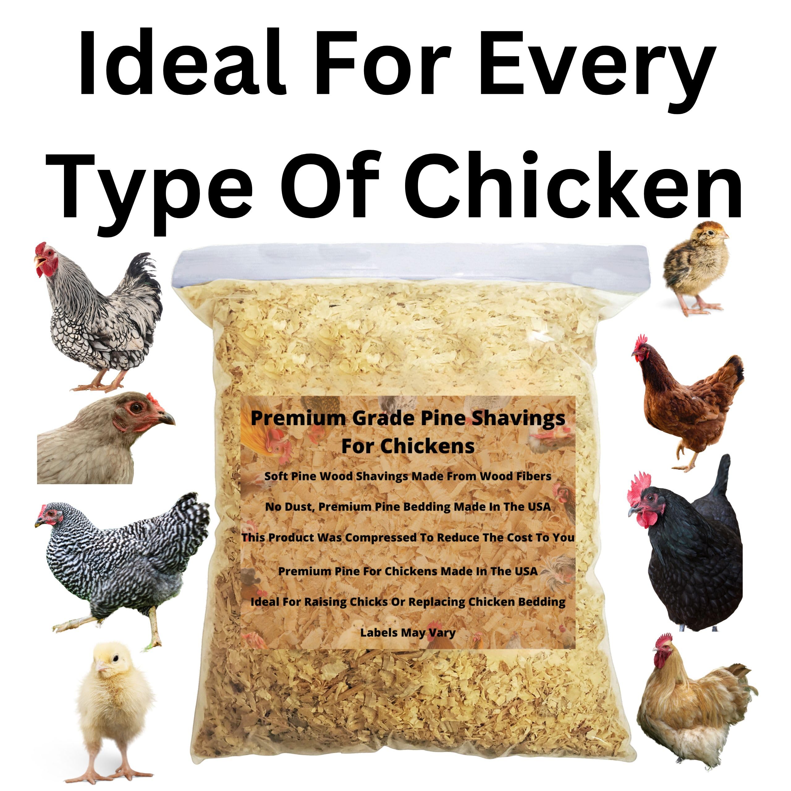 Wood Smith USA Premium Pine Bedding | Dust Free, Soft Shavings | All Natural | Chicken Coops | Animal Bedding | Small Animals |